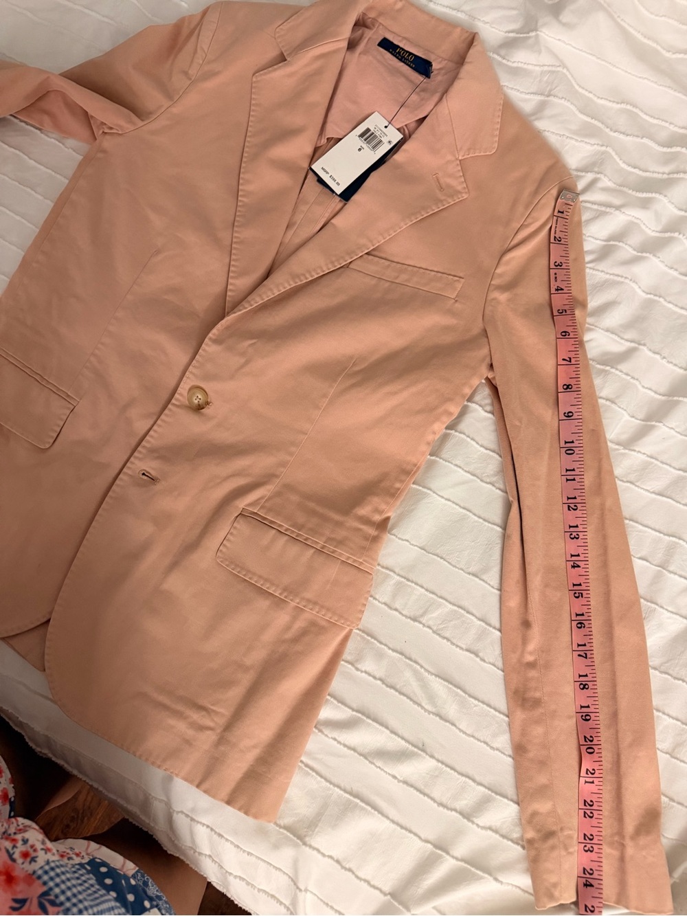 Polo by Ralph Lauren light pink Cotton Blazer - Picture 9 of 9